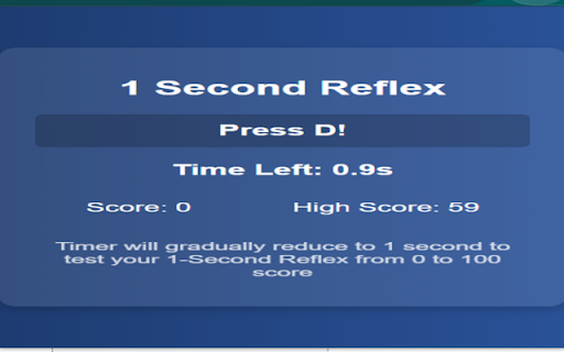 1 Second Reflex from Chrome web store to be run with OffiDocs Chromium online 1 Second Reflex from Chrome web store to be run with OffiDocs Chromium online