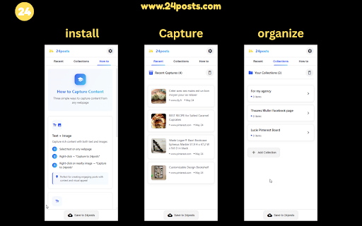 24posts Collector from Chrome web store to be run with OffiDocs Chromium online 24posts Collector from Chrome web store to be run with OffiDocs Chromium online