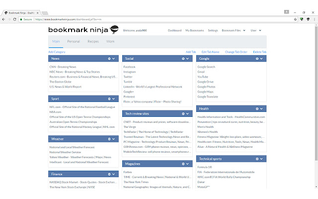 Add to Bookmark Ninja from Chrome web store to be run with OffiDocs Chromium online Add to Bookmark Ninja from Chrome web store to be run with OffiDocs Chromium online
