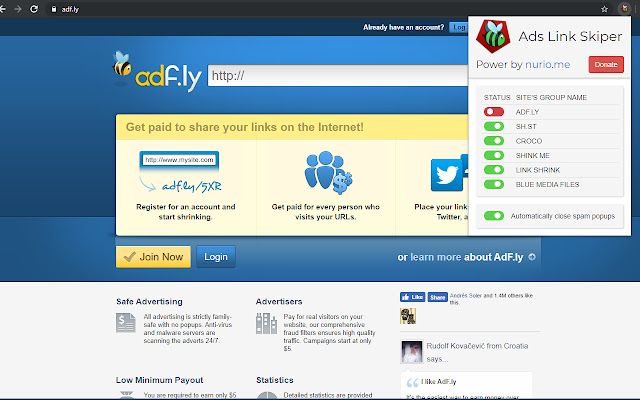Ads Link Skipper from Chrome web store to be run with OffiDocs Chromium online Ads Link Skipper from Chrome web store to be run with OffiDocs Chromium online