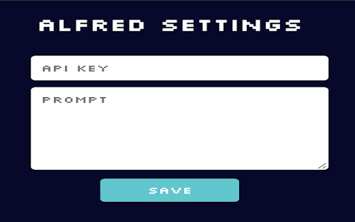 Alfred from Chrome web store to be run with OffiDocs Chromium online Alfred from Chrome web store to be run with OffiDocs Chromium online