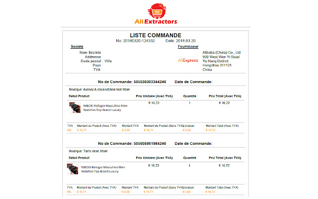 AliExpress Order PDF Generator from Chrome web store to be run with OffiDocs Chromium online AliExpress Order PDF Generator from Chrome web store to be run with OffiDocs Chromium online