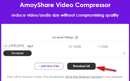 AmoyShare Video Compressor from Chrome web store to be run with OffiDocs Chromium online AmoyShare Video Compressor from Chrome web store to be run with OffiDocs Chromium online