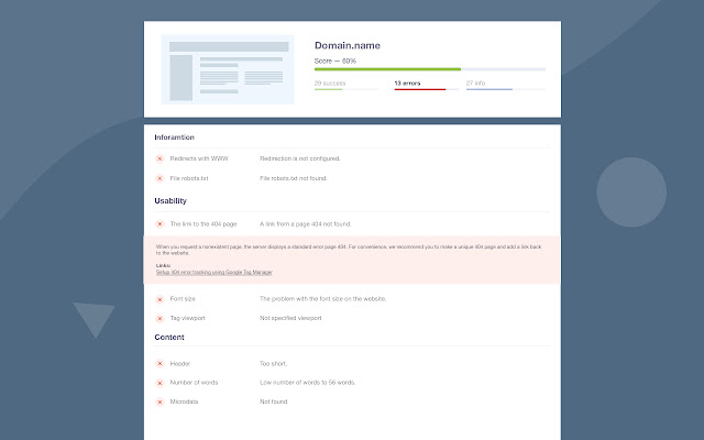 Analysis SEO Website Checker PR CY from Chrome web store to be run with OffiDocs Chromium online Analysis SEO Website Checker PR CY from Chrome web store to be run with OffiDocs Chromium online