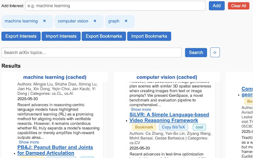arXiv Paper Recommender from Chrome web store to be run with OffiDocs Chromium online arXiv Paper Recommender from Chrome web store to be run with OffiDocs Chromium online