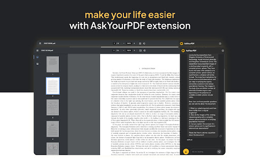 AskYourPDF from Chrome web store to be run with OffiDocs Chromium online AskYourPDF from Chrome web store to be run with OffiDocs Chromium online