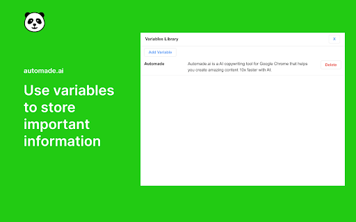 Automade.ai from Chrome web store to be run with OffiDocs Chromium online Automade.ai from Chrome web store to be run with OffiDocs Chromium online