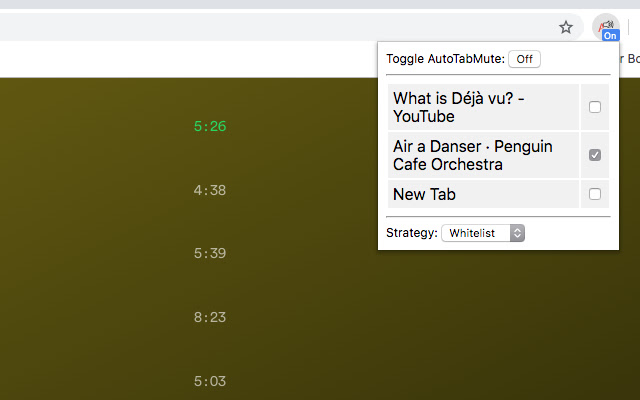 Auto Tab Mute from Chrome web store to be run with OffiDocs Chromium online Auto Tab Mute from Chrome web store to be run with OffiDocs Chromium online