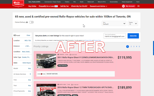 AutoTrader.CA Hide Sponsored Listings from Chrome web store to be run with OffiDocs Chromium online AutoTrader.CA Hide Sponsored Listings from Chrome web store to be run with OffiDocs Chromium online