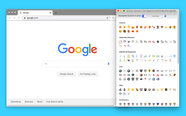 Awesome Custom Cursor from Chrome web store to be run with OffiDocs Chromium online Awesome Custom Cursor from Chrome web store to be run with OffiDocs Chromium online