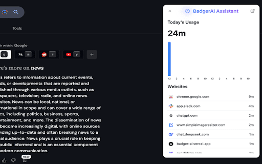 BadgerAI from Chrome web store to be run with OffiDocs Chromium online BadgerAI from Chrome web store to be run with OffiDocs Chromium online