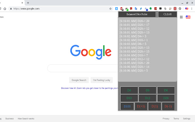 Balanced Dice Roller from Chrome web store to be run with OffiDocs Chromium online Balanced Dice Roller from Chrome web store to be run with OffiDocs Chromium online