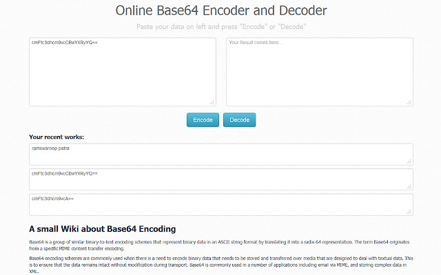 Base64 Encoder and Decoder from Chrome web store to be run with OffiDocs Chromium online Base64 Encoder and Decoder from Chrome web store to be run with OffiDocs Chromium online