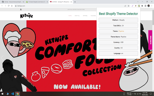 Best Shopify Theme Detector from Chrome web store to be run with OffiDocs Chromium online Best Shopify Theme Detector from Chrome web store to be run with OffiDocs Chromium online