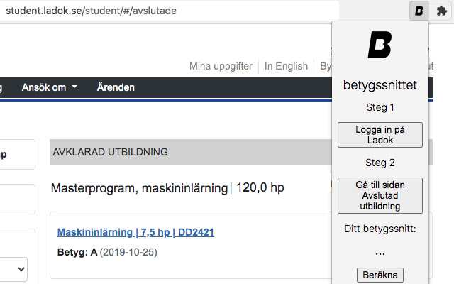 Betygssnittet from Chrome web store to be run with OffiDocs Chromium online Betygssnittet from Chrome web store to be run with OffiDocs Chromium online