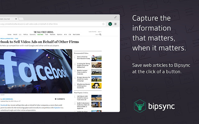 Bipsync Web Clipper from Chrome web store to be run with OffiDocs Chromium online Bipsync Web Clipper from Chrome web store to be run with OffiDocs Chromium online
