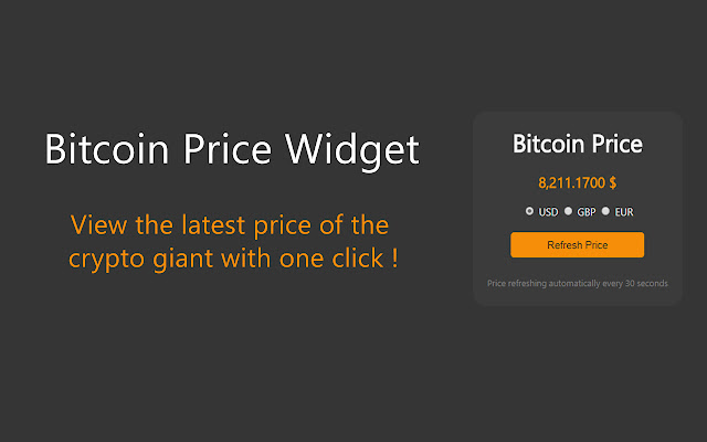 Bitcoin Price Widget from Chrome web store to be run with OffiDocs Chromium online Bitcoin Price Widget from Chrome web store to be run with OffiDocs Chromium online