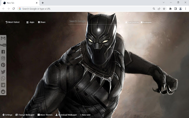 Black Panther Wallpaper from Chrome web store to be run with OffiDocs Chromium online Black Panther Wallpaper from Chrome web store to be run with OffiDocs Chromium online