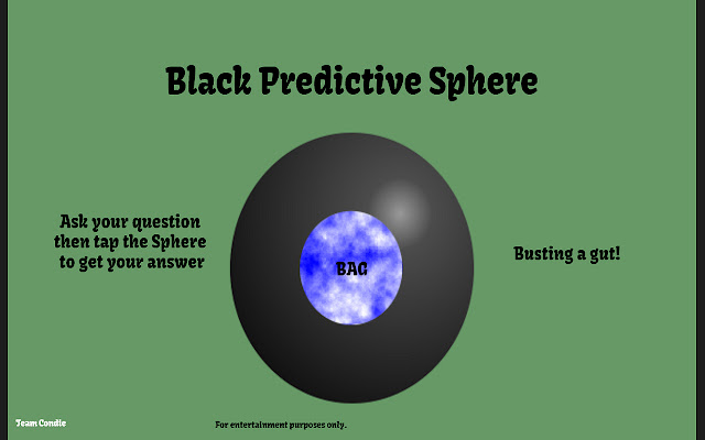 Black Predictive Sphere from Chrome web store to be run with OffiDocs Chromium online Black Predictive Sphere from Chrome web store to be run with OffiDocs Chromium online
