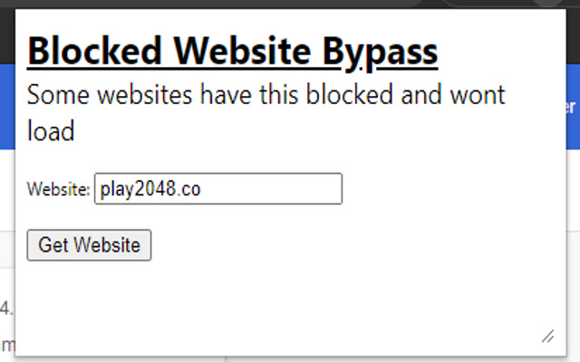 Blocked Website Bypass from Chrome web store to be run with OffiDocs Chromium online Blocked Website Bypass from Chrome web store to be run with OffiDocs Chromium online