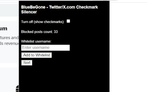 BlueBeGoneHide Verified Tweets on Twitter/X from Chrome web store to be run with OffiDocs Chromium online BlueBeGoneHide Verified Tweets on Twitter/X from Chrome web store to be run with OffiDocs Chromium online