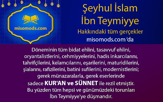 İbn Teymiyye Kimdir, Eserleri, Sözleri from Chrome web store to be run with OffiDocs Chromium online İbn Teymiyye Kimdir, Eserleri, Sözleri from Chrome web store to be run with OffiDocs Chromium online