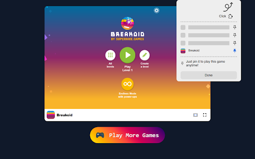 Breakoid Game Experience a New Twist on Classic Block Breaking! from Chrome web store to be run with OffiDocs Chromium online Breakoid Game Experience a New Twist on Classic Block Breaking! from Chrome web store to be run with OffiDocs Chromium online