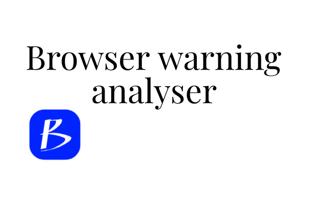 Browser warning analyser from Chrome web store to be run with OffiDocs Chromium online Browser warning analyser from Chrome web store to be run with OffiDocs Chromium online