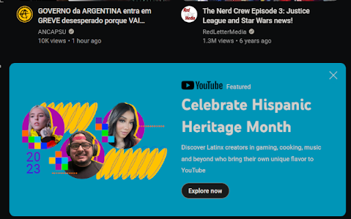 Bye bye YouTube Yoodles: Hide useless banners from Chrome web store to be run with OffiDocs Chromium online Bye bye YouTube Yoodles: Hide useless banners from Chrome web store to be run with OffiDocs Chromium online