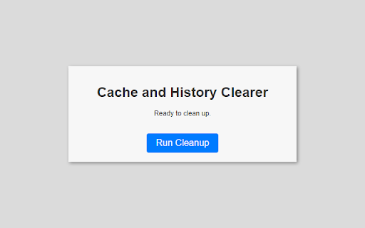 Cache and History Clearer from Chrome web store to be run with OffiDocs Chromium online Cache and History Clearer from Chrome web store to be run with OffiDocs Chromium online