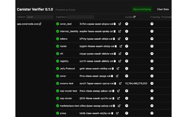 Canister Verifier from Chrome web store to be run with OffiDocs Chromium online Canister Verifier from Chrome web store to be run with OffiDocs Chromium online