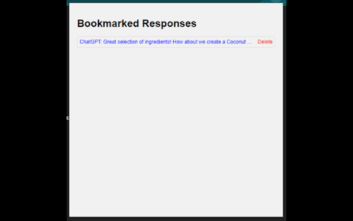 ChatGPT Bookmark Manager from Chrome web store to be run with OffiDocs Chromium online ChatGPT Bookmark Manager from Chrome web store to be run with OffiDocs Chromium online