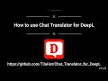 Chat Translator for DeepL from Chrome web store to be run with OffiDocs Chromium online Chat Translator for DeepL from Chrome web store to be run with OffiDocs Chromium online