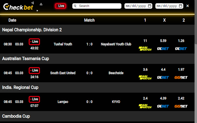 CheckBet from Chrome web store to be run with OffiDocs Chromium online CheckBet from Chrome web store to be run with OffiDocs Chromium online