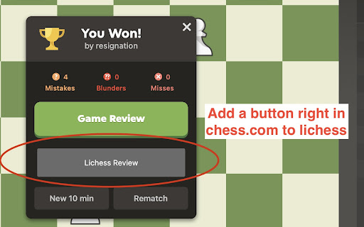 Chess.com to Lichess PGN from Chrome web store to be run with OffiDocs Chromium online Chess.com to Lichess PGN from Chrome web store to be run with OffiDocs Chromium online