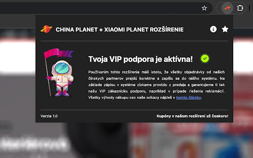 China Planet: VIP podpora pre vaše nákupy z Číny from Chrome web store to be run with OffiDocs Chromium online China Planet: VIP podpora pre vaše nákupy z Číny from Chrome web store to be run with OffiDocs Chromium online