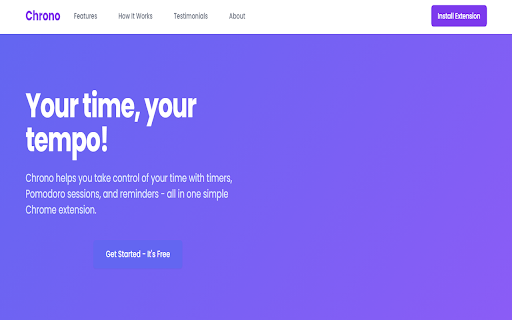 Chrono from Chrome web store to be run with OffiDocs Chromium online Chrono from Chrome web store to be run with OffiDocs Chromium online