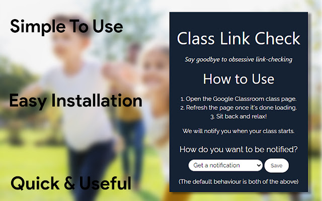 Class Link Check for Google Classroom™ from Chrome web store to be run with OffiDocs Chromium online Class Link Check for Google Classroom™ from Chrome web store to be run with OffiDocs Chromium online