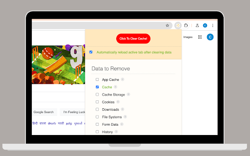 Clear Cache from Chrome web store to be run with OffiDocs Chromium online Clear Cache from Chrome web store to be run with OffiDocs Chromium online