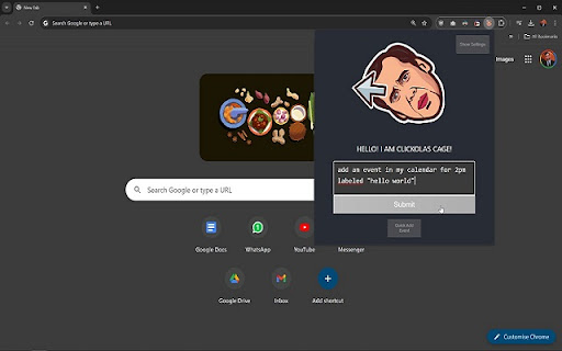 clickolas cage from Chrome web store to be run with OffiDocs Chromium online clickolas cage from Chrome web store to be run with OffiDocs Chromium online