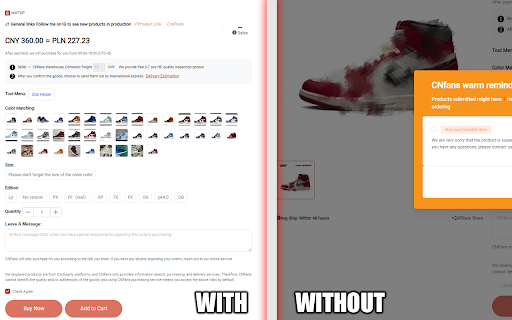CNFans Plus from Chrome web store to be run with OffiDocs Chromium online CNFans Plus from Chrome web store to be run with OffiDocs Chromium online