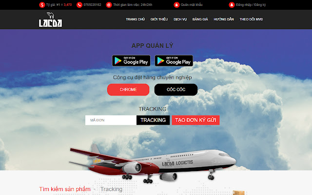 Công Cụ Đặt Hàng LacDa Logistics from Chrome web store to be run with OffiDocs Chromium online Công Cụ Đặt Hàng LacDa Logistics from Chrome web store to be run with OffiDocs Chromium online