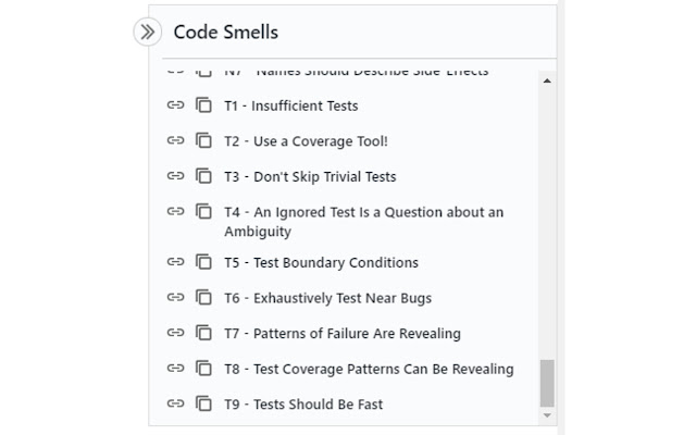 Code Smells from Chrome web store to be run with OffiDocs Chromium online Code Smells from Chrome web store to be run with OffiDocs Chromium online