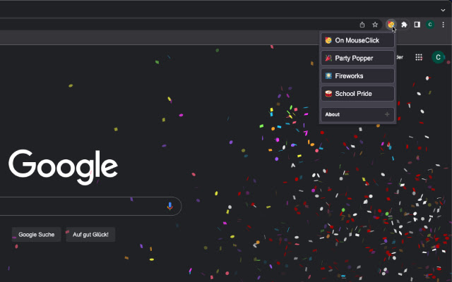 Confetti Party from Chrome web store to be run with OffiDocs Chromium online Confetti Party from Chrome web store to be run with OffiDocs Chromium online