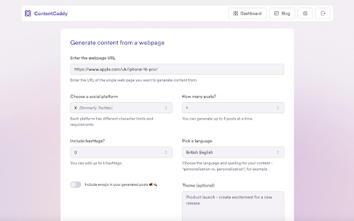Content Caddy Shortcut from Chrome web store to be run with OffiDocs Chromium online Content Caddy Shortcut from Chrome web store to be run with OffiDocs Chromium online