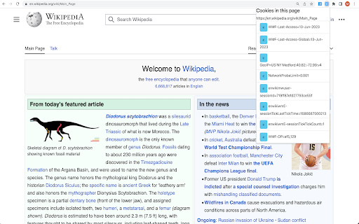 Cookie Viewer from Chrome web store to be run with OffiDocs Chromium online Cookie Viewer from Chrome web store to be run with OffiDocs Chromium online