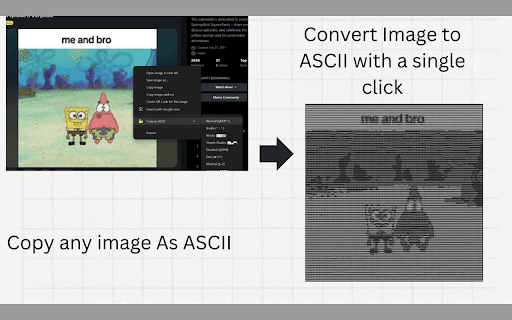 Copy image as ascii from Chrome web store to be run with OffiDocs Chromium online Copy image as ascii from Chrome web store to be run with OffiDocs Chromium online