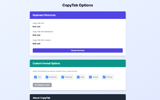 Copy Tab Info from Chrome web store to be run with OffiDocs Chromium online Copy Tab Info from Chrome web store to be run with OffiDocs Chromium online