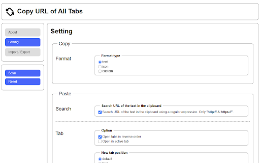 Copy URL of All Tabs from Chrome web store to be run with OffiDocs Chromium online Copy URL of All Tabs from Chrome web store to be run with OffiDocs Chromium online