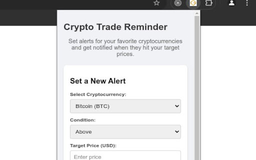 Crypto Trade Reminder from Chrome web store to be run with OffiDocs Chromium online Crypto Trade Reminder from Chrome web store to be run with OffiDocs Chromium online